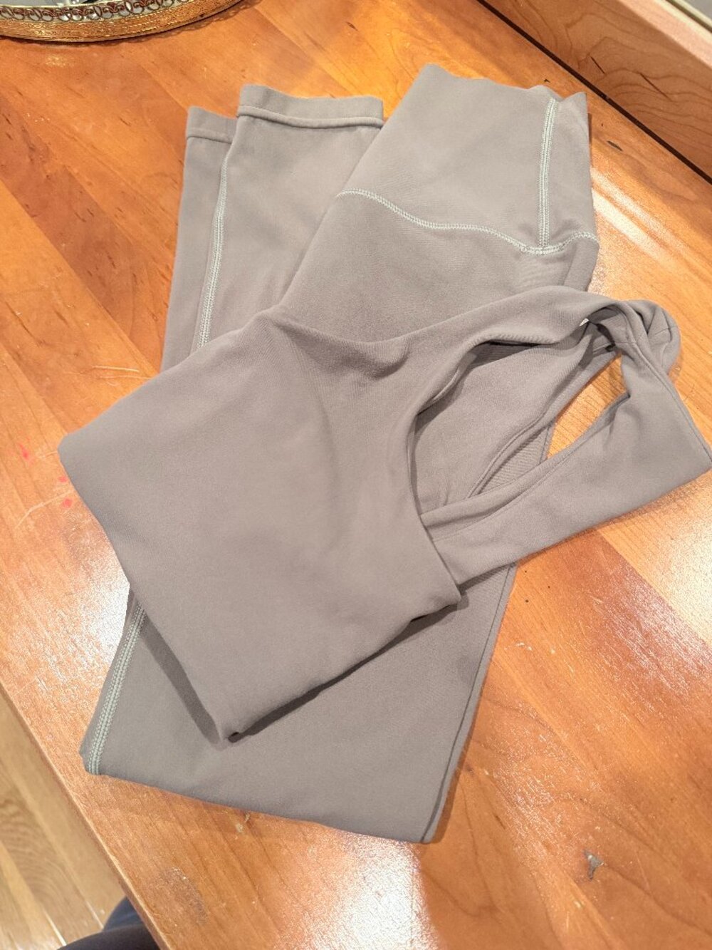 SPLITS59 Airweight Taupe Matching Workout Set Leggings Bra XS